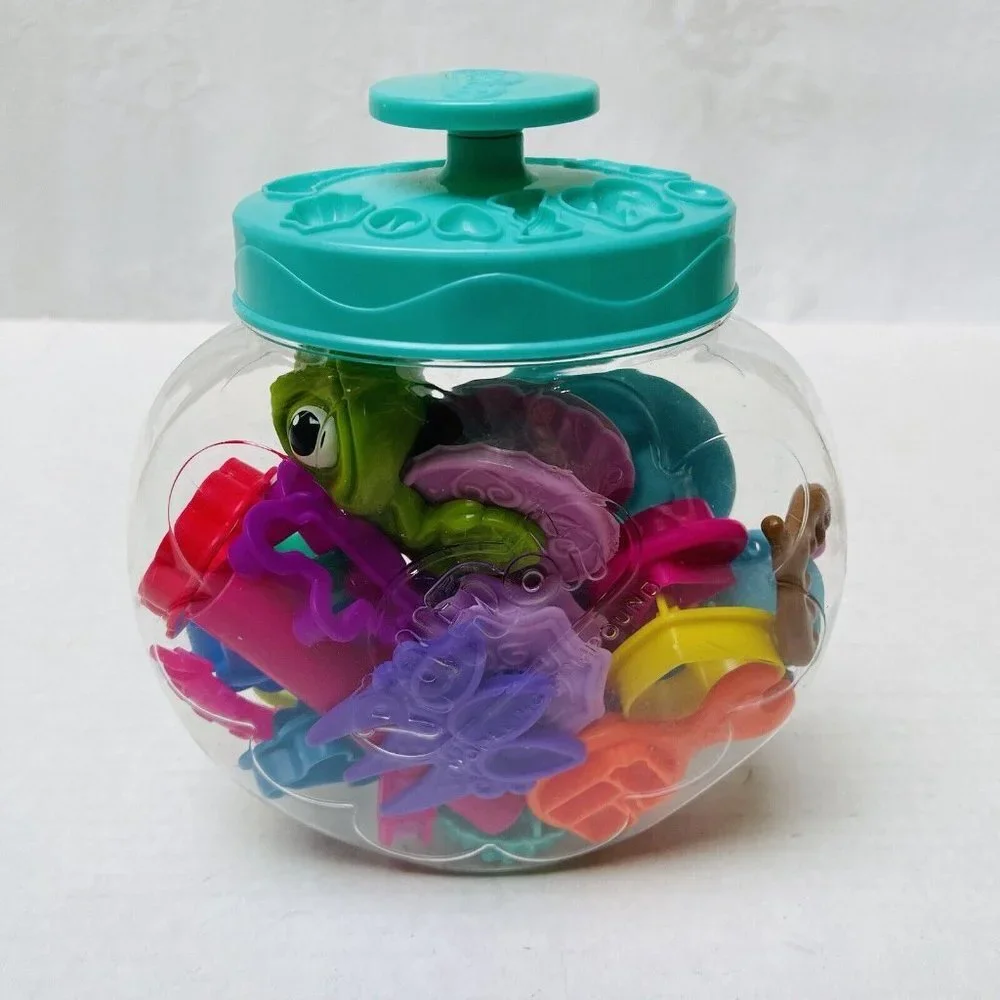 Play Doh Dough Accessories in PlayDoh Container with Lid 24 pieces Kids Toy